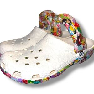 Crocs Squishmallows Classic Clog Mens Size 13 New White Multicolor Print